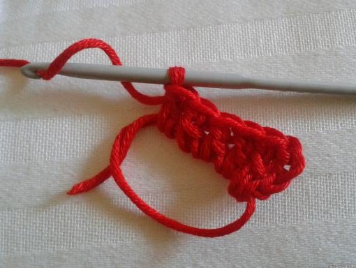 6 double crochet